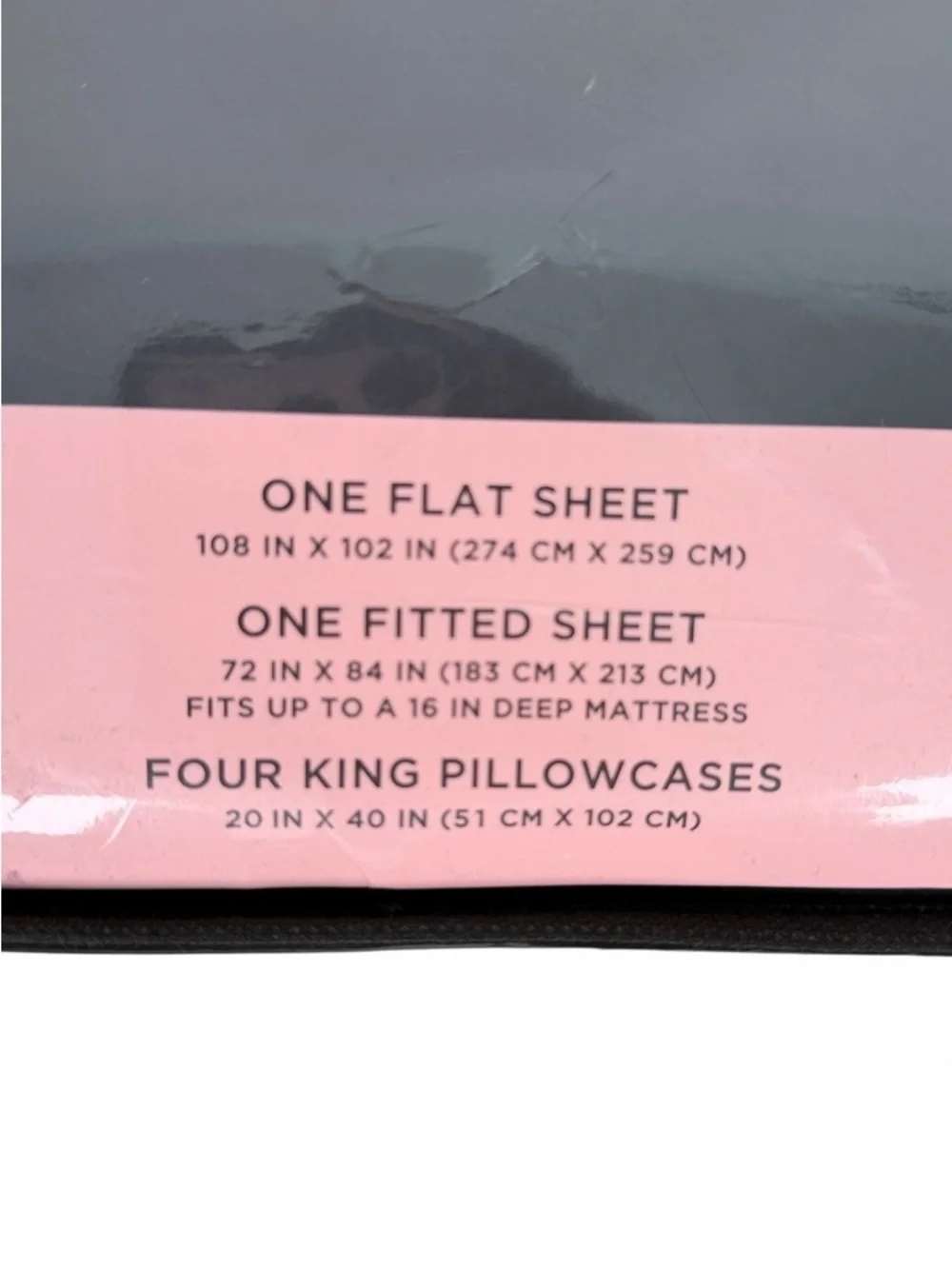 Juicy Couture California King Sheet Set 6 Piece Bedding Set Black Cal King